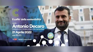 Il caffè sostenibilità con Antonio Decaro