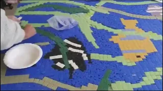 L'acqua diventa un murales a cielo aperto