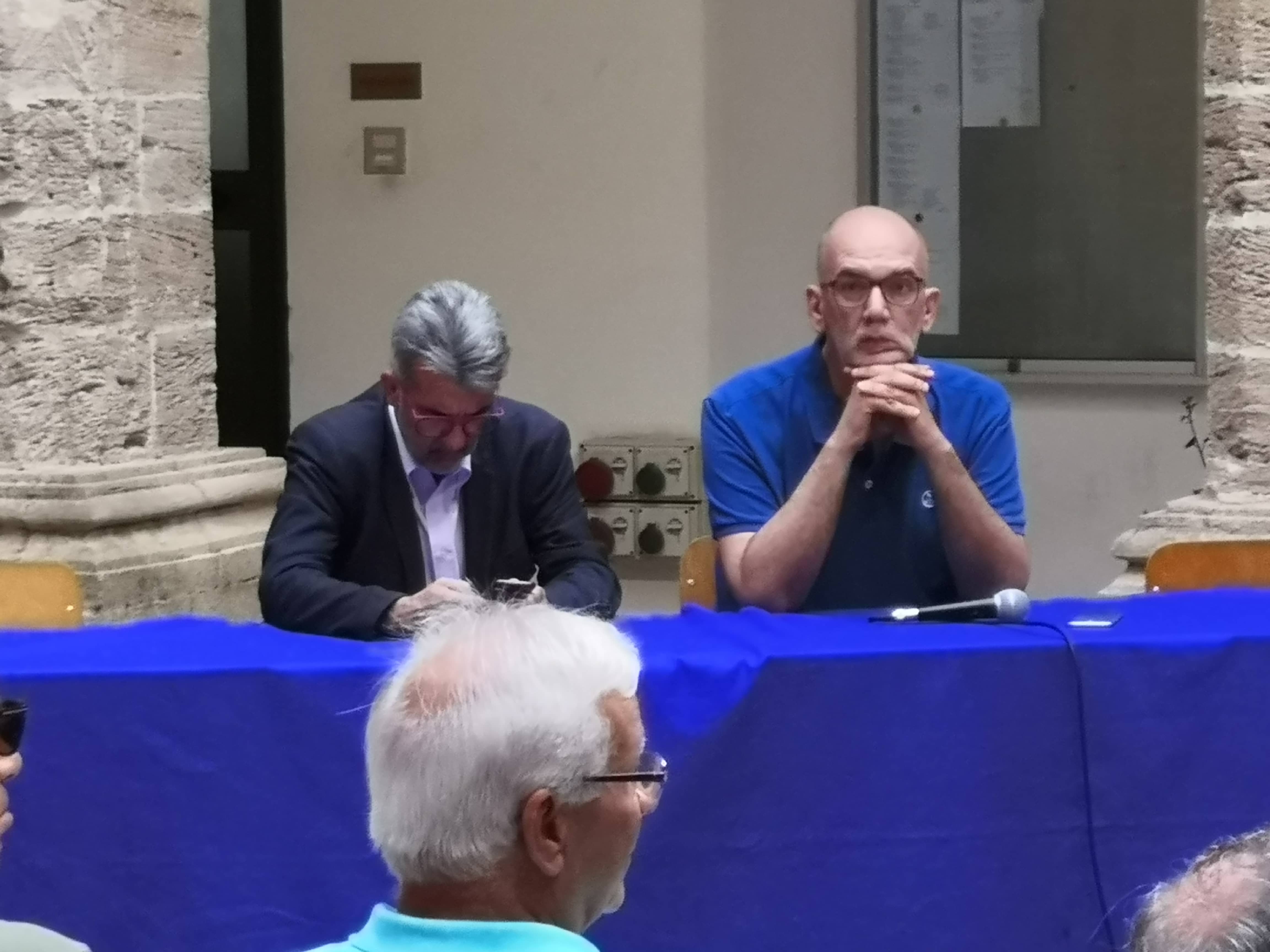 Paolo Verri (a sx) con Gianni Liviano